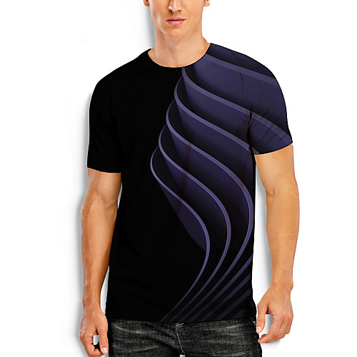 Men's T shirt 3D Print Graphic Optical Illusion 3D Print Short Sleeve Daily Tops Black
Men's T shirt 3D Print Graphic Optical Illusion 3D Print Short Sleeve Daily Tops Black