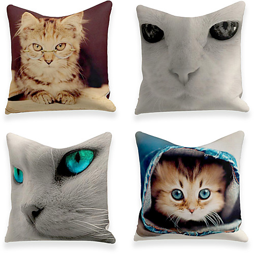 Cushion Cover 4PC Linen Soft Decorative Square Throw Pillow Cover Cushion Case Pillowcase for Sofa Bedroom 45 x 45 cm (18 x 18 Inch) Superior Quality Machine Washable
Cushion Cover 4PC Linen Soft Decorative Square Throw Pillow Cover Cushion Case Pillowcase for Sofa Bedroom 45 x 45 cm (18 x 18 Inch) Superior Quality Machine Washable