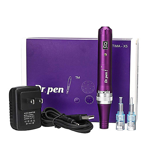 Professional Microneedle Pen Electric Roller Dr Pen X5 -C With 2pcs 12pin Needle Cartridges For Skin Beauty
Professional Microneedle Pen Electric Roller Dr Pen X5 -C With 2pcs 12pin Needle Cartridges For Skin Beauty