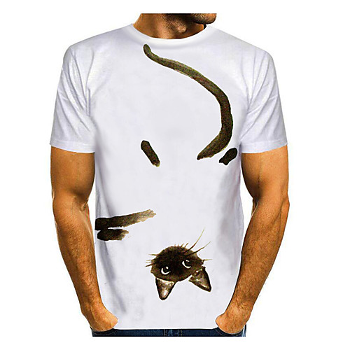 Men's Unisex T shirt 3D Print Graphic 3D Animal Plus Size Print Short Sleeve Daily Tops Casual White
Men's Unisex T shirt 3D Print Graphic 3D Animal Plus Size Print Short Sleeve Daily Tops Casual White
