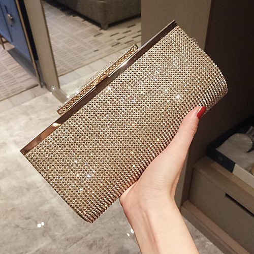 Women's Girls' Bags Alloy Evening Bag Glitter Crystals Solid Color Wedding Going out Wedding Bags Handbags Chain Bag Gold Silver
Women's Girls' Bags Alloy Evening Bag Glitter Crystals Solid Color Wedding Going out Wedding Bags Handbags Chain Bag Gold Silver
