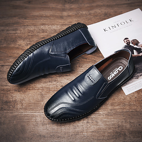 Men's Loafers & Slip-Ons Casual Daily Walking Shoes Cowhide Breathable Non-slipping Wear Proof Black Blue Brown Fall
Men's Loafers & Slip-Ons Casual Daily Walking Shoes Cowhide Breathable Non-slipping Wear Proof Black Blue Brown Fall