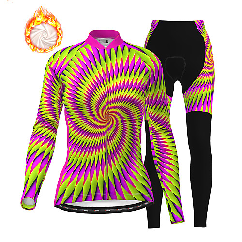 21Grams Women's Long Sleeve Cycling Jersey with Tights Winter Fleece Purple Bike Fleece Lining Breathable Warm Quick Dry Sports Graphic Mountain Bike MTB Road Bike Cycling Clothing Apparel / Stretchy
21Grams Women's Long Sleeve Cycling Jersey with Tights Winter Fleece Purple Bike Fleece Lining Breathable Warm Quick Dry Sports Graphic Mountain Bike MTB Road Bike Cycling Clothing Apparel / Stretchy