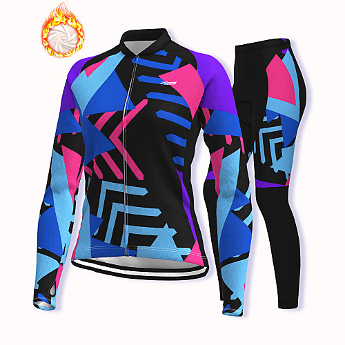 21Grams Women's Long Sleeve Cycling Jacket with Pants Winter Fleece Spandex Blue Bike Fleece Lining Warm Sports Graphic Mountain Bike MTB Road Bike Cycling Clothing Apparel / Stretchy / Athleisure
21Grams Women's Long Sleeve Cycling Jacket with Pants Winter Fleece Spandex Blue Bike Fleece Lining Warm Sports Graphic Mountain Bike MTB Road Bike Cycling Clothing Apparel / Stretchy / Athleisure
