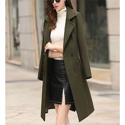 Women's Solid Colored Streetwear Winter Trench Coat Long Work Long Sleeve Cotton Blend Coat Tops Blue
Women's Solid Colored Streetwear Winter Trench Coat Long Work Long Sleeve Cotton Blend Coat Tops Blue
