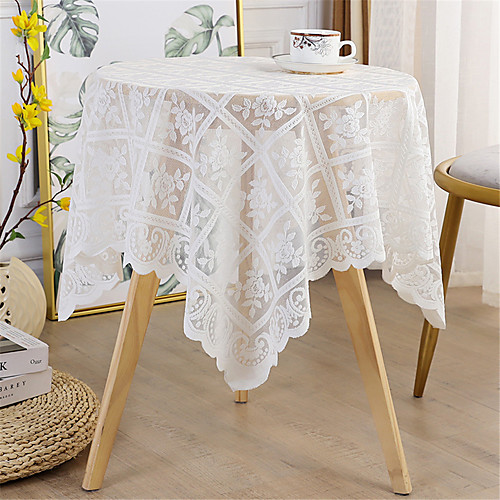 9090cm Bright Silk Lace Tablecloth Decorative Fabric Table Cover for Outdoor and Indoor Use
9090cm Bright Silk Lace Tablecloth Decorative Fabric Table Cover for Outdoor and Indoor Use