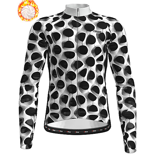 21Grams Men's Long Sleeve Cycling Jersey Winter Fleece BlackWhite Bike Jersey Top Mountain Bike MTB Road Bike Cycling Fleece Lining Breathable Warm Sports Clothing Apparel / Stretchy / Athleisure
21Grams Men's Long Sleeve Cycling Jersey Winter Fleece BlackWhite Bike Jersey Top Mountain Bike MTB Road Bike Cycling Fleece Lining Breathable Warm Sports Clothing Apparel / Stretchy / Athleisure