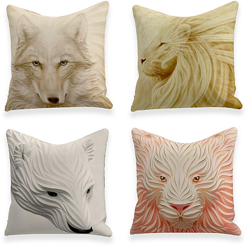 Cushion Cover 4PC Linen Soft Decorative Square Throw Pillow Cover Cushion Case Pillowcase for Sofa Bedroom 45 x 45 cm (18 x 18 Inch) Superior Quality Machine Washable
Cushion Cover 4PC Linen Soft Decorative Square Throw Pillow Cover Cushion Case Pillowcase for Sofa Bedroom 45 x 45 cm (18 x 18 Inch) Superior Quality Machine Washable