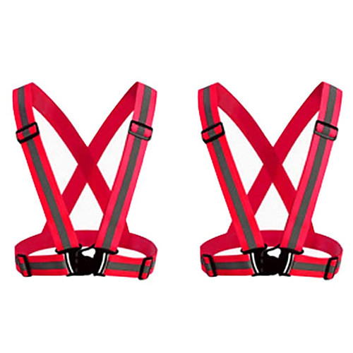 reflective vest 2 pack safety gear with high visibility adjustable straps for running, jogging, cycling, hiking, walking, multicolor optional (red)
reflective vest 2 pack safety gear with high visibility adjustable straps for running, jogging, cycling, hiking, walking, multicolor optional (red)