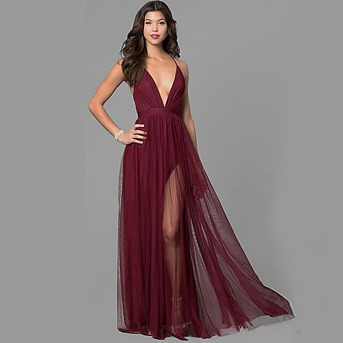 Women's Swing Dress Maxi long Dress Sleeveless Solid Color Backless Ruched Zipper Fall Spring Elegant Vintage 2021 Wine S M L XL
Women's Swing Dress Maxi long Dress Sleeveless Solid Color Backless Ruched Zipper Fall Spring Elegant Vintage 2021 Wine S M L XL