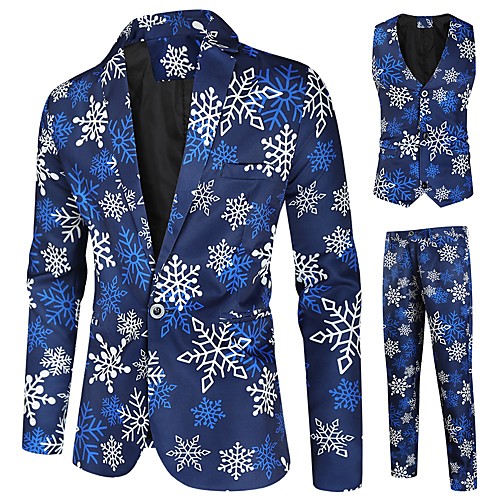 Tuxedos Tailored Fit Notch Single Breasted One-button Polyster / Polyester Cartoon / Snowflake / Christmas
Tuxedos Tailored Fit Notch Single Breasted One-button Polyster / Polyester Cartoon / Snowflake / Christmas