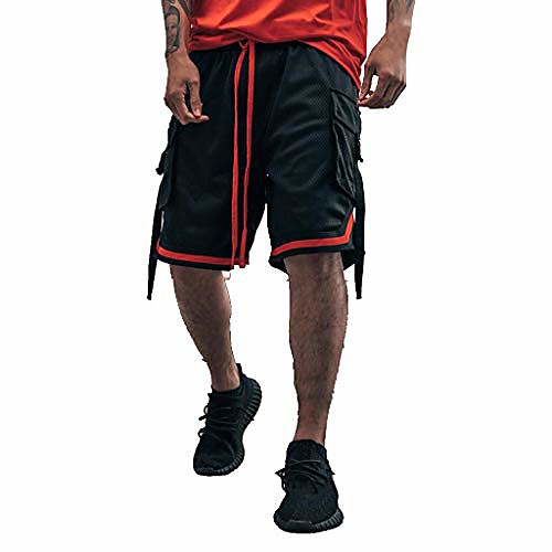 fashion men's shorts summer fitness outdoor sport gym training running quick dry elastic waist stripe patchwork lightweight short pants (l, black)
fashion men's shorts summer fitness outdoor sport gym training running quick dry elastic waist stripe patchwork lightweight short pants (l, black)