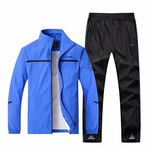 Men's 2 Piece Full Zip Tracksuit Sweatsuit Street Casual 2pcs Long Sleeve Thermal Warm Windproof Breathable Gym Workout Running Jogging Training Exercise Sportswear Normal Jacket Track pants Dark
Men's 2 Piece Full Zip Tracksuit Sweatsuit Street Casual 2pcs Long Sleeve Thermal Warm Windproof Breathable Gym Workout Running Jogging Training Exercise Sportswear Normal Jacket Track pants Dark