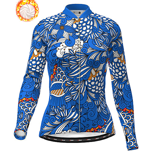 21Grams Women's Long Sleeve Cycling Jacket Winter Fleece Blue Bike Jacket Top Mountain Bike MTB Road Bike Cycling Thermal Warm Fleece Lining Breathable Sports Clothing Apparel / Stretchy / Athleisure
21Grams Women's Long Sleeve Cycling Jacket Winter Fleece Blue Bike Jacket Top Mountain Bike MTB Road Bike Cycling Thermal Warm Fleece Lining Breathable Sports Clothing Apparel / Stretchy / Athleisure