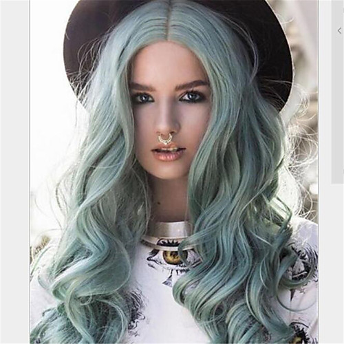 Synthetic Wig Curly Middle Part Wig Long Mint Green Synthetic Hair Women's Fashionable Design Soft Cool Green
Synthetic Wig Curly Middle Part Wig Long Mint Green Synthetic Hair Women's Fashionable Design Soft Cool Green