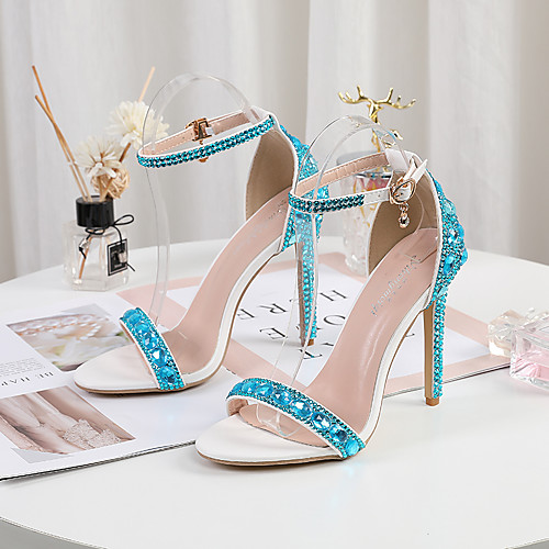 Women's Sandals Stiletto Heel Peep Toe High Heel Sandals Sexy Wedding Party & Evening PU Sparkling Glitter Buckle Solid Colored Light Purple Gold Rainbow
Women's Sandals Stiletto Heel Peep Toe High Heel Sandals Sexy Wedding Party & Evening PU Sparkling Glitter Buckle Solid Colored Light Purple Gold Rainbow