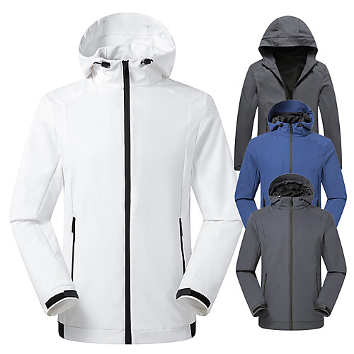 Men's Hoodie Jacket Hiking Softshell Jacket Hiking Windbreaker Outdoor Waterproof Lightweight Windproof Breathable Jacket Top Fishing Climbing Camping / Hiking / Caving Grey 2 Blue 2 White Black Blue
Men's Hoodie Jacket Hiking Softshell Jacket Hiking Windbreaker Outdoor Waterproof Lightweight Windproof Breathable Jacket Top Fishing Climbing Camping / Hiking / Caving Grey 2 Blue 2 White Black Blue
