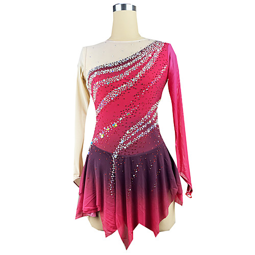 Figure Skating Dress Women's Girls' Ice Skating Dress Red Spandex High Elasticity Training Competition Skating Wear Patchwork Crystal / Rhinestone Long Sleeve Ice Skating Figure Skating / Kids
Figure Skating Dress Women's Girls' Ice Skating Dress Red Spandex High Elasticity Training Competition Skating Wear Patchwork Crystal / Rhinestone Long Sleeve Ice Skating Figure Skating / Kids