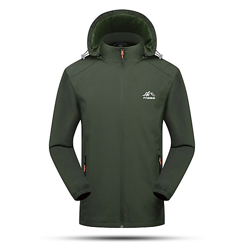 Men's Hoodie Jacket Hiking Softshell Jacket Hiking Windbreaker Jacket Top Outdoor Lightweight Windproof Breathable Quick Dry Spring Summer ArmyGreen Denim Blue Black Fishing Climbing Camping / Hiking
Men's Hoodie Jacket Hiking Softshell Jacket Hiking Windbreaker Jacket Top Outdoor Lightweight Windproof Breathable Quick Dry Spring Summer ArmyGreen Denim Blue Black Fishing Climbing Camping / Hiking