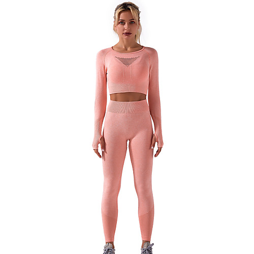 Women's Thumbhole Activewear Set Yoga Suit Compression Suit Athletic Athleisure Long Sleeve 4pcs High Waist Nylon Breathable Quick Dry Soft Fitness Gym Workout Running Training Exercise Sportswear
Women's Thumbhole Activewear Set Yoga Suit Compression Suit Athletic Athleisure Long Sleeve 4pcs High Waist Nylon Breathable Quick Dry Soft Fitness Gym Workout Running Training Exercise Sportswear