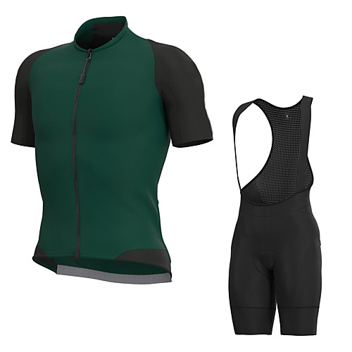 Men's Short Sleeve Cycling Jersey with Bib Shorts Elastane Green Bike Sports Clothing Apparel
Men's Short Sleeve Cycling Jersey with Bib Shorts Elastane Green Bike Sports Clothing Apparel