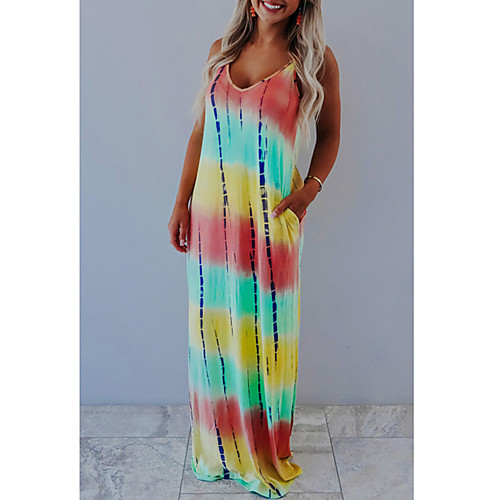 Women's Sundress Maxi long Dress Rainbow Sleeveless Print Print Fall Winter V Neck Casual 2021 S M L XL XXL
Women's Sundress Maxi long Dress Rainbow Sleeveless Print Print Fall Winter V Neck Casual 2021 S M L XL XXL