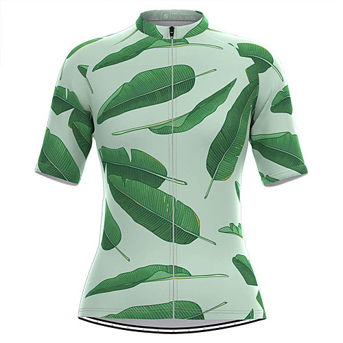 Women's Short Sleeve Cycling Jersey Green Leaf Bike Top Mountain Bike MTB Road Bike Cycling Breathable Quick Dry Sports Clothing Apparel / Stretchy / Athleisure
Women's Short Sleeve Cycling Jersey Green Leaf Bike Top Mountain Bike MTB Road Bike Cycling Breathable Quick Dry Sports Clothing Apparel / Stretchy / Athleisure