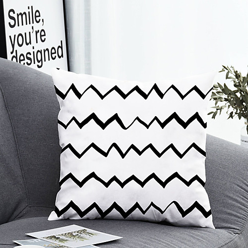 1 pcs Polyester Pillow Cover & Insert, Striped Simple Classic Square Zipper Polyester Traditional Classic
1 pcs Polyester Pillow Cover & Insert, Striped Simple Classic Square Zipper Polyester Traditional Classic