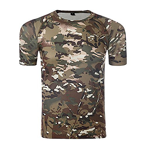 Men's Military T-Shirt Tactical Combat Short Sleeve Camo Shirt (CP Green Camo, L)
Men's Military T-Shirt Tactical Combat Short Sleeve Camo Shirt (CP Green Camo, L)