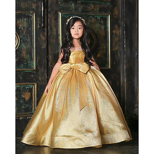 Princess / Ball Gown Floor Length Wedding / Party Flower Girl Dresses - Satin Sleeveless Jewel Neck with Bow(s)
Princess / Ball Gown Floor Length Wedding / Party Flower Girl Dresses - Satin Sleeveless Jewel Neck with Bow(s)