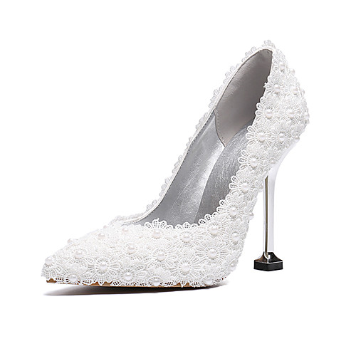 Women's Wedding Shoes Kitten Heel Pointed Toe Wedding Pumps Business Sexy Minimalism Wedding Party & Evening PU Pearl Lace Solid Colored White
Women's Wedding Shoes Kitten Heel Pointed Toe Wedding Pumps Business Sexy Minimalism Wedding Party & Evening PU Pearl Lace Solid Colored White