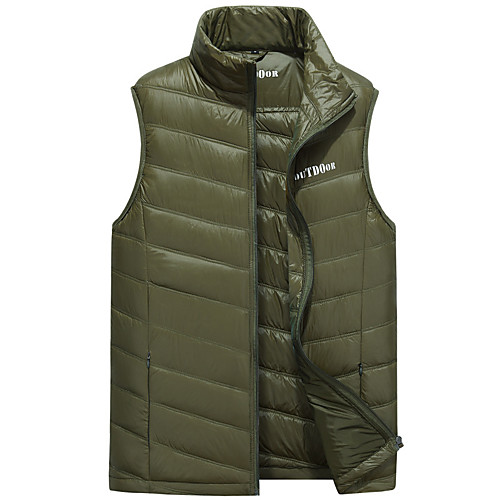 Men's Sports Puffer Jacket Hiking Vest / Gilet Outdoor Down Jacket Winter Outdoor Solid Color Thermal Warm Packable Lightweight Breathable Top Hunting Fishing Climbing ArmyGreen Black Red Sky Blue
Men's Sports Puffer Jacket Hiking Vest / Gilet Outdoor Down Jacket Winter Outdoor Solid Color Thermal Warm Packable Lightweight Breathable Top Hunting Fishing Climbing ArmyGreen Black Red Sky Blue