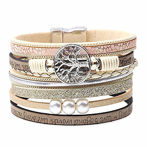 boho tree of life multilayer leather wrap bracelet,handmade braided magnetic buckle gorgeous cuff casual bangle
boho tree of life multilayer leather wrap bracelet,handmade braided magnetic buckle gorgeous cuff casual bangle