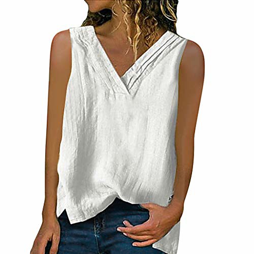 meikosks loose sleeveless blouse women's v neck vest solid color tank tops plus size pullover white
meikosks loose sleeveless blouse women's v neck vest solid color tank tops plus size pullover white