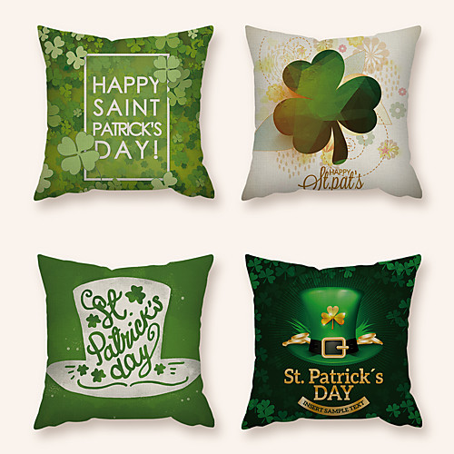 4 pcs Linen Pillow Cover, Holiday Square Zipper Polyester Traditional Classic
4 pcs Linen Pillow Cover, Holiday Square Zipper Polyester Traditional Classic