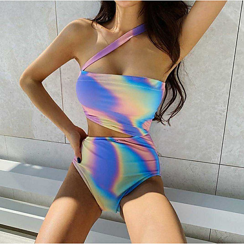 Women's One Piece Bikini Swimsuit Open Back Print Abstract Tie Dye Rainbow Swimwear Padded Off Shoulder Bathing Suits New Lady Tattoo
Women's One Piece Bikini Swimsuit Open Back Print Abstract Tie Dye Rainbow Swimwear Padded Off Shoulder Bathing Suits New Lady Tattoo
