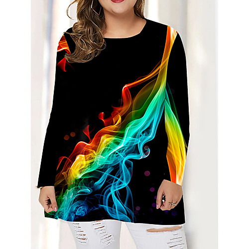 Women's Plus Size Print Graphic T shirt Large Size Round Neck Long Sleeve Tops Big Size
Women's Plus Size Print Graphic T shirt Large Size Round Neck Long Sleeve Tops Big Size