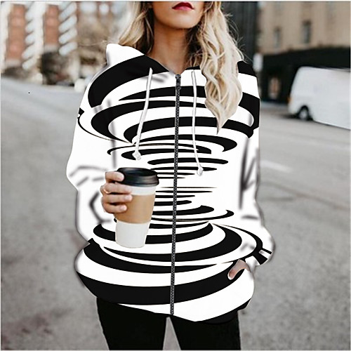 Women's 3D Print Print Fall & Winter Hoodied Jacket Regular Daily Long Sleeve Cotton Blend Coat Tops Black
Women's 3D Print Print Fall & Winter Hoodied Jacket Regular Daily Long Sleeve Cotton Blend Coat Tops Black