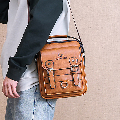 men faux leather multi-pocket anti-theft multi-layers waterproof business crossbody bag
men faux leather multi-pocket anti-theft multi-layers waterproof business crossbody bag