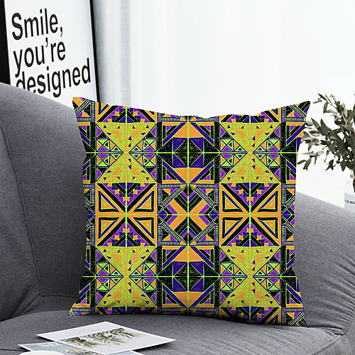 1 pcs Polyester Pillow Cover & Insert, Geometric Simple Classic Square Zipper Polyester Traditional Classic
1 pcs Polyester Pillow Cover & Insert, Geometric Simple Classic Square Zipper Polyester Traditional Classic