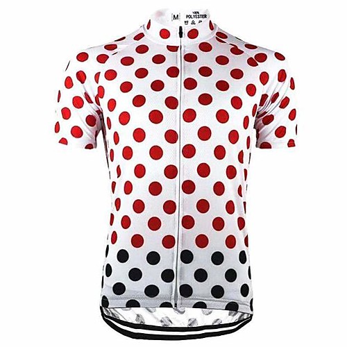 21Grams Men's Short Sleeve Cycling Jersey White Polka Dot Bike Top Mountain Bike MTB Road Bike Cycling Breathable Sports Clothing Apparel / Stretchy / Athletic
21Grams Men's Short Sleeve Cycling Jersey White Polka Dot Bike Top Mountain Bike MTB Road Bike Cycling Breathable Sports Clothing Apparel / Stretchy / Athletic