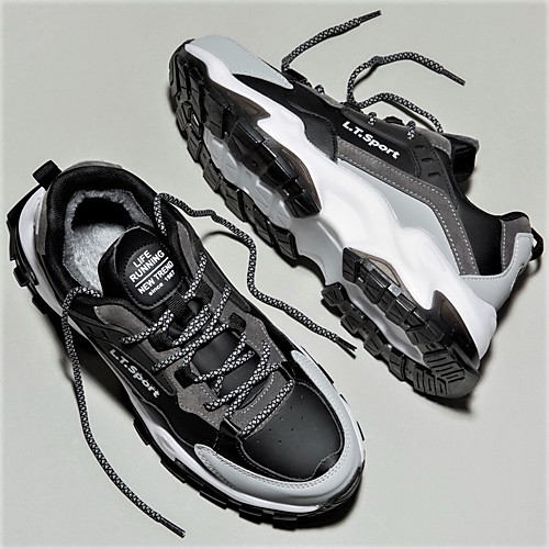 Men's Trainers Athletic Shoes Sporty Casual Athletic Running Shoes PU Warm Non-slipping Wear Proof Blue BlackGray Winter
Men's Trainers Athletic Shoes Sporty Casual Athletic Running Shoes PU Warm Non-slipping Wear Proof Blue BlackGray Winter