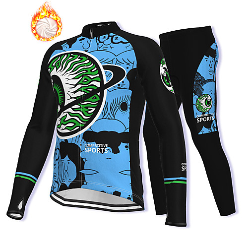 21Grams Men's Long Sleeve Cycling Jacket with Pants Winter Fleece Spandex Blue Bike Fleece Lining Warm Sports Graphic Mountain Bike MTB Road Bike Cycling Clothing Apparel / Stretchy / Athleisure
21Grams Men's Long Sleeve Cycling Jacket with Pants Winter Fleece Spandex Blue Bike Fleece Lining Warm Sports Graphic Mountain Bike MTB Road Bike Cycling Clothing Apparel / Stretchy / Athleisure