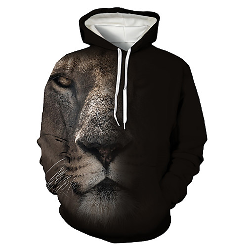 Men's Pullover Hoodie Sweatshirt Graphic 3D Animal Print Hooded Daily 3D Print Basic Casual Hoodies Sweatshirts Long Sleeve Black
Men's Pullover Hoodie Sweatshirt Graphic 3D Animal Print Hooded Daily 3D Print Basic Casual Hoodies Sweatshirts Long Sleeve Black