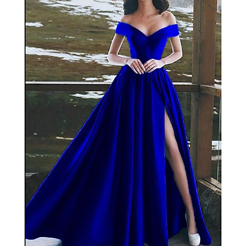 A-Line Minimalist Sexy Wedding Guest Prom Dress V Neck Sleeveless Floor Length Satin with Split 2021
A-Line Minimalist Sexy Wedding Guest Prom Dress V Neck Sleeveless Floor Length Satin with Split 2021