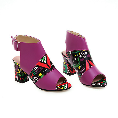 Women's Sandals Chunky Heel Peep Toe Block Heel Sandals Daily Walking Shoes PU Color Block Purple Yellow Green
Women's Sandals Chunky Heel Peep Toe Block Heel Sandals Daily Walking Shoes PU Color Block Purple Yellow Green