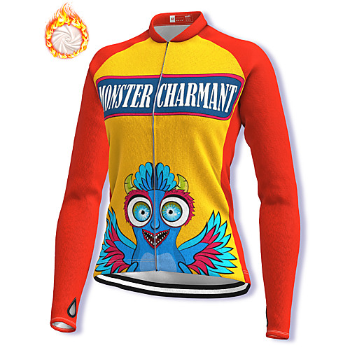 21Grams Women's Long Sleeve Cycling Jacket Winter Fleece Spandex Yellow Cartoon Bike Jacket Mountain Bike MTB Road Bike Cycling Fleece Lining Warm Sports Clothing Apparel / Stretchy / Athleisure
21Grams Women's Long Sleeve Cycling Jacket Winter Fleece Spandex Yellow Cartoon Bike Jacket Mountain Bike MTB Road Bike Cycling Fleece Lining Warm Sports Clothing Apparel / Stretchy / Athleisure