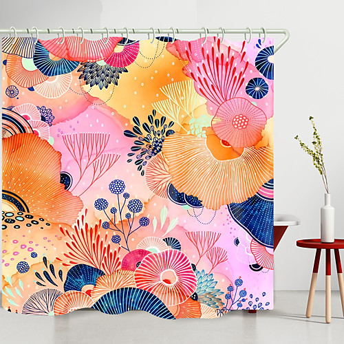 Floral Shower Curtain Polyester Flowers Fabric Bathroom Curtains Set with Hooks New Design
Floral Shower Curtain Polyester Flowers Fabric Bathroom Curtains Set with Hooks New Design