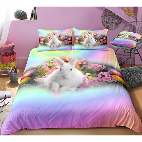 Easter Bunny 3-Piece Duvet Cover Set Hotel Bedding Sets Comforter Cover with Soft Lightweight Microfiber, Include 1 Duvet Cover, 2 Pillowcases for Double/Queen/King(1 Pillowcase for Twin/Single)
Easter Bunny 3-Piece Duvet Cover Set Hotel Bedding Sets Comforter Cover with Soft Lightweight Microfiber, Include 1 Duvet Cover, 2 Pillowcases for Double/Queen/King(1 Pillowcase for Twin/Single)
