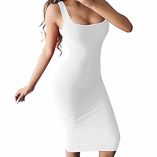 Dress Summer wrap,2019d Women Sexy Sleeveless Pencil Knee Length Club Tank Dress (Small,White)
Dress Summer wrap,2019d Women Sexy Sleeveless Pencil Knee Length Club Tank Dress (Small,White)